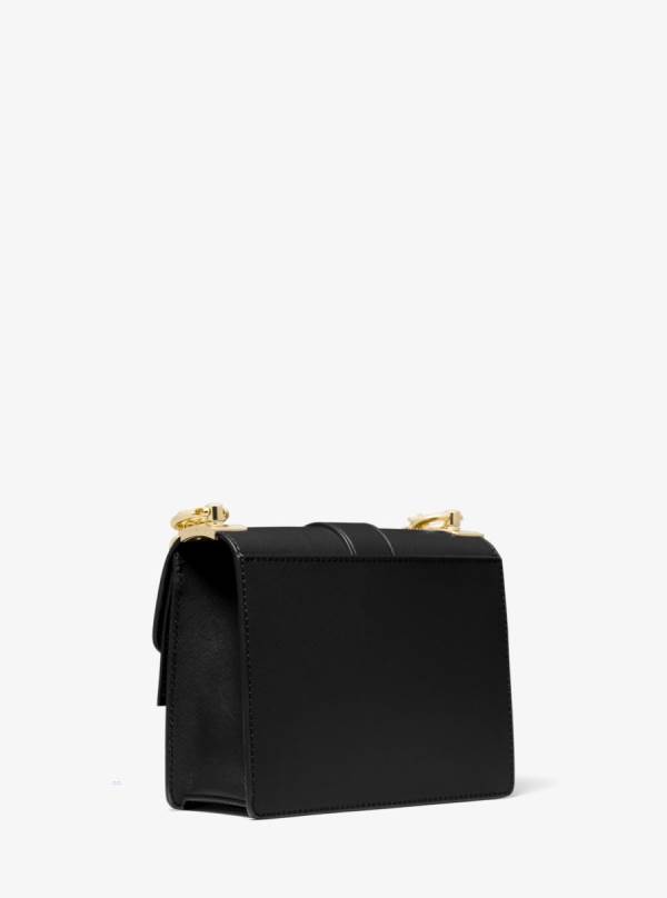 Damske Spojková Taška Michael Kors Greenwich Small Saffiano Leather Čierne - Kabelky Michael Kors Outlet | EDGRB-6315